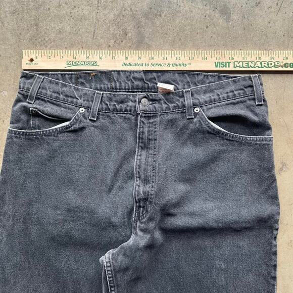 Vintage 90s Black Faded Levi’s 560 Jeans 38x32” (36x32”) - Picture 2 of 8